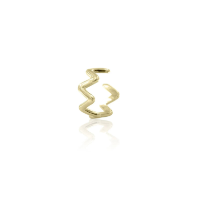 EARCUFF PRATA DOURADA