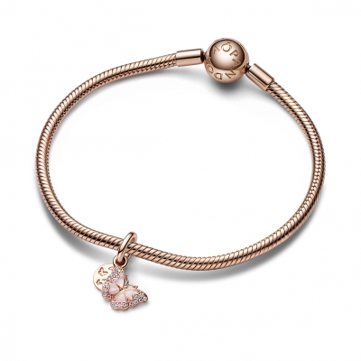 PENDENTE PANDORA BORBOLETA ROSE