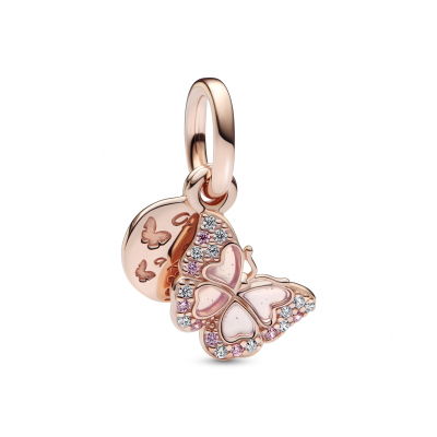 PENDENTE PANDORA BORBOLETA ROSE