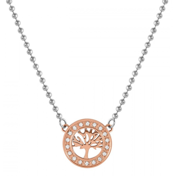 COLAR NOMINATION SOFFIO D'AMORE ARVORE VIDA ROSE