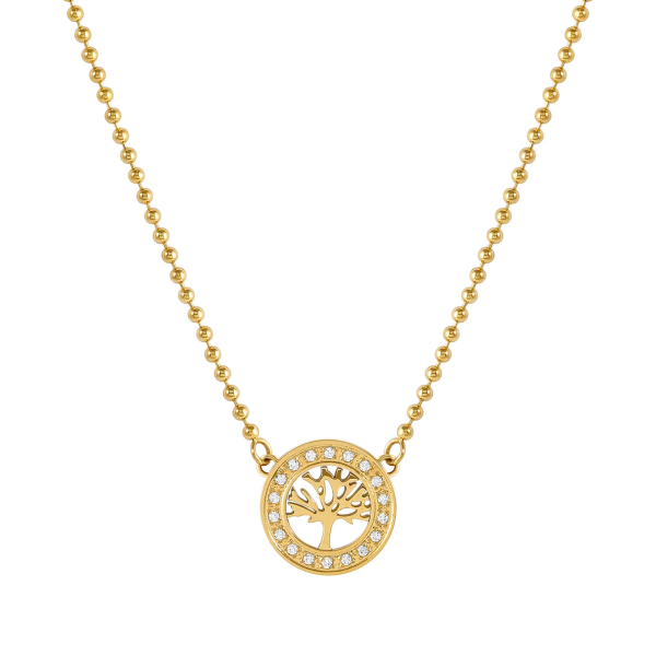 COLAR NOMINATION SOFFIO D'AMORE ARVORE VIDA DOURADO
