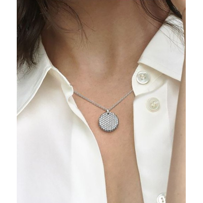 COLAR PANDORA TIMELESS PAVÉ ROUND
