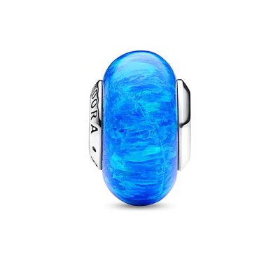 CONTA MURANO PANDORA OPALESCENTE OCEANO AZUL