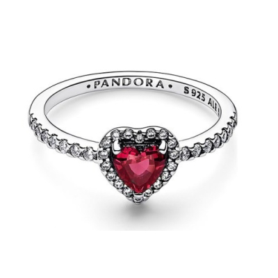 ANEL SPARKLING RED ELEVATED HEART