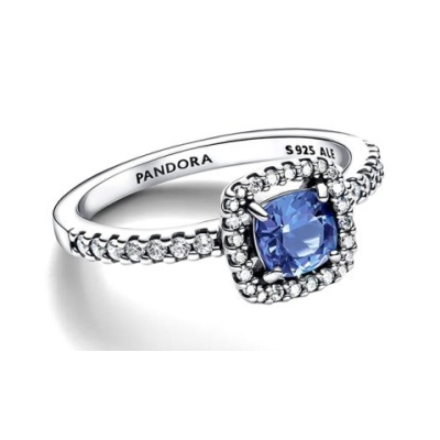 ANEL PANDORA QUADRADO AZUL