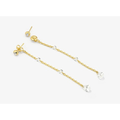 BRINCOS RADIANT MULHER MYFAIR DROP DOURADO