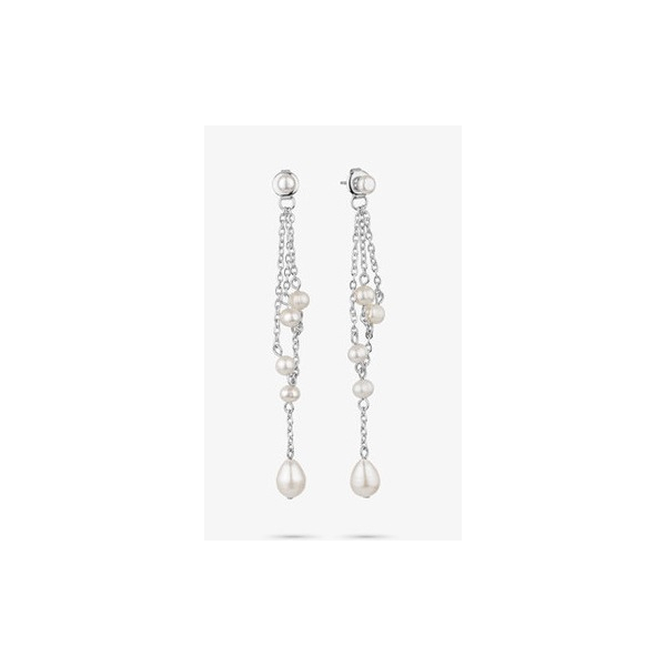 BRINCOS RADIANT MULHER BRIDGERTON PEARL PRATEADO