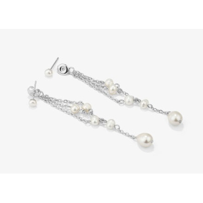 BRINCOS RADIANT MULHER BRIDGERTON PEARL PRATEADO