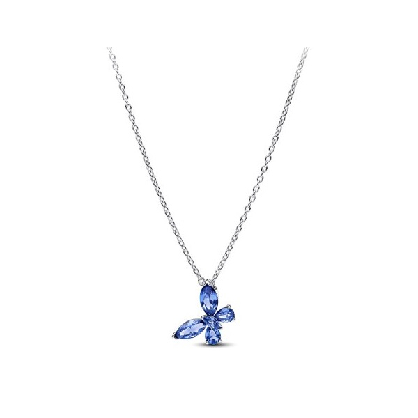 COLAR PANDORA BORBOLETA AZUL