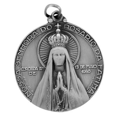 MEDALHA NªSªFATIMA COROADA C/CORAÇAO JESUS