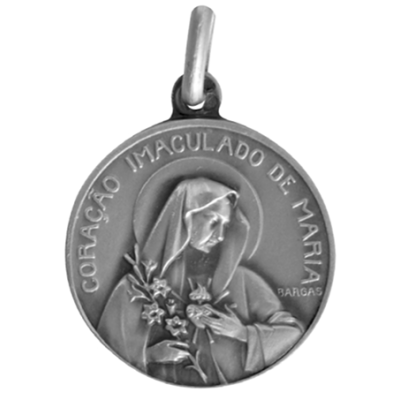 MEDALHA CORAÇAO MARIA C/CORAÇAO JESUS