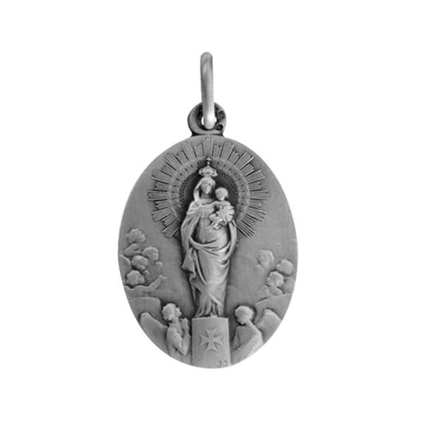 MEDALHA PRATA VIRGEM DEL PILAR