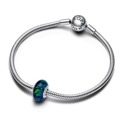 CONTA PANDORA MURANO VERDE OPALESCENTE