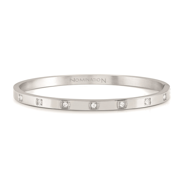 PULSEIRA NOMINATION PRETTY BANGLES QUADRADOS PRATEADA
