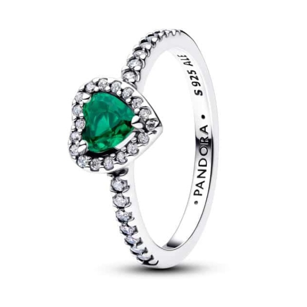 ANEL PANDORA CORAÇÃO VERDE