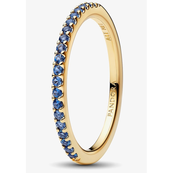 ANEL PANDORA TIMELESS CRISTAL AZUL