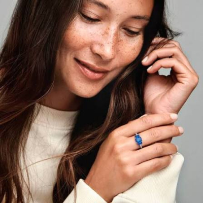 ANEL PANDORA BLUE RECTANGULAR