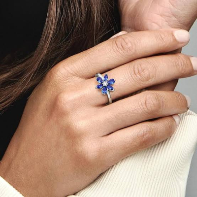 ANEL SPARKLING HERBARIUM CLUSTER RING