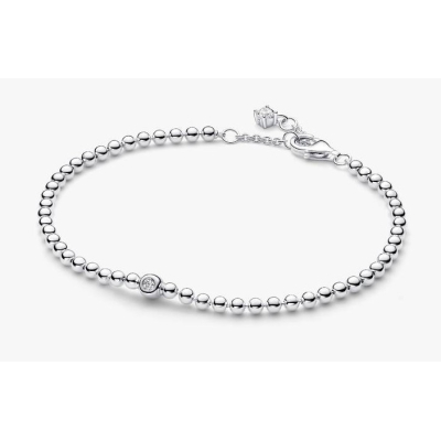 PULSEIRA PANDORA BOLAS E PEDRAS BRILHANTES