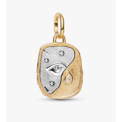 CONTA PANDORA MEDALHÃO OLHO