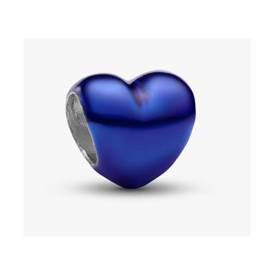 MINI CONTA PANDORA CORAÇAO AZUL