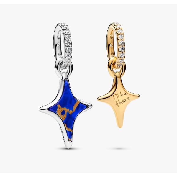 PENDENTE PANDORA DUPLA SEPARAVEL ESTRELAS
